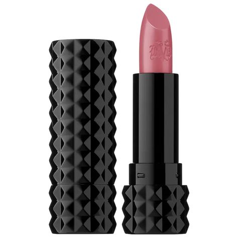 Studded Kiss Crème Lipstick - KVD Beauty | Sephora Kat Von D Lipstick, White Lipstick, Permanent Lipstick, Creamy Lipstick, Kat Von D Makeup, Lipstick Art, Long Wear Lipstick, Creme Lipstick, Best Lipsticks