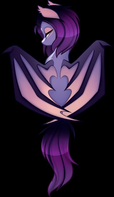 Mlp Batpony, My Little Pony Horror, Mlp Bat Pony, Bat Pony Oc, Mlp Unicorn, Bat Pony, Mlp Oc Ideas, Pony Ocs, Cute Dragon Drawing