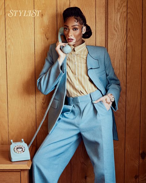 Stylist’s Fashion Issue is here, starring supermodel Winnie Harlow in a Wes Anderson-inspired world. ⁠ ⁠ Pink Motel, Jason Kim, September Fashion, Vogue Brazil, Retro Looks, Canadian Models, Winnie Harlow, Retro Glam, Athletic Looks