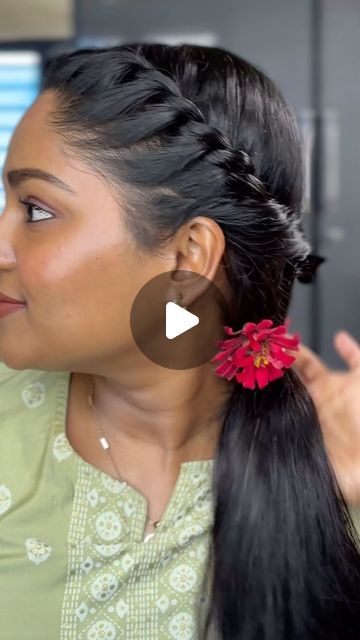 Adithya | Yoga instructor | Makeup on Instagram: "🎀Rope twist braid🎀Braidstyle🎀 🌸🌼Onam Hairstyle🌼🌸  [Hairstyle, Easy hairstyle, Rope twist braids, French twist braid, Onam hairstyle, Braidstyle]  #fyp #new #reels #reelsinstagram #hairstyle #easyhairstyles #ropetwist #frenchtwist #braids #braidstyles #onam #onamhairstyle #trending #trendingreels #trendinghairstyles" Onam Hairstyle, French Twist Braid, French Twist Braids, Rope Twist Braids, Braids French, Hairstyle Easy, Hairstyle Hairstyle, Twist Braid, Easy Hairstyle