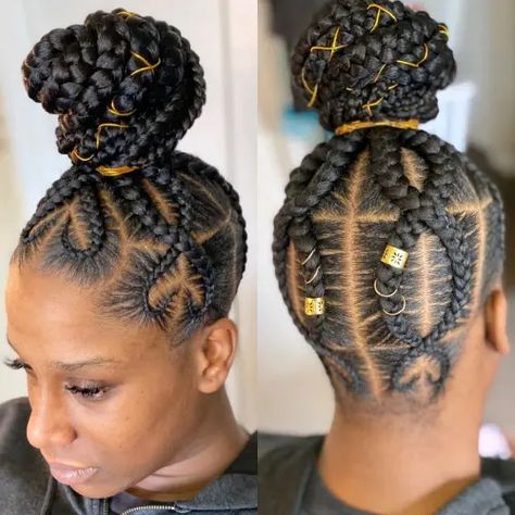 Braided Cornrow Hairstyles Black Women Bun Updo, Braided Updo Hairstyles For Black Women, Updo Braided Hairstyles For Black Women, Cornrow Ponytails, Braided Updo For Black Women, Braided Bun Black Hair, Cornrow Bun, Braids 2023, Ruby Hair