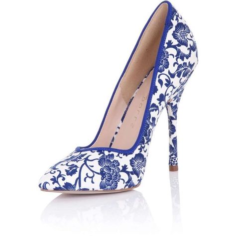 **Paper Dolls 'Blossom' Court Shoes ($45) ❤ liked on Polyvore featuring shoes, pumps, heels, blue, blossom footwear, blue flower shoes, flower heels shoes, flower shoes and blue shoes Paper Dolls Shoes, Blue Shoes Heels, Blue High Heel Shoes, Hak Tinggi, Flower Heels, Blue High Heels, Heels Blue, Flower Shoes, Stiletto Shoes