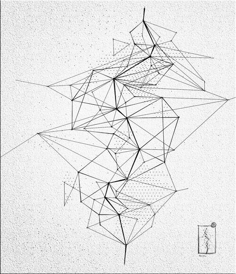 Abstract Mapping Architecture, Abstract Mapping, Deconstructive Architecture, Deconstruction Architecture, Jacques Derrida, Architecture Abstract, Mathematics Art, Map Sketch, Master Thesis