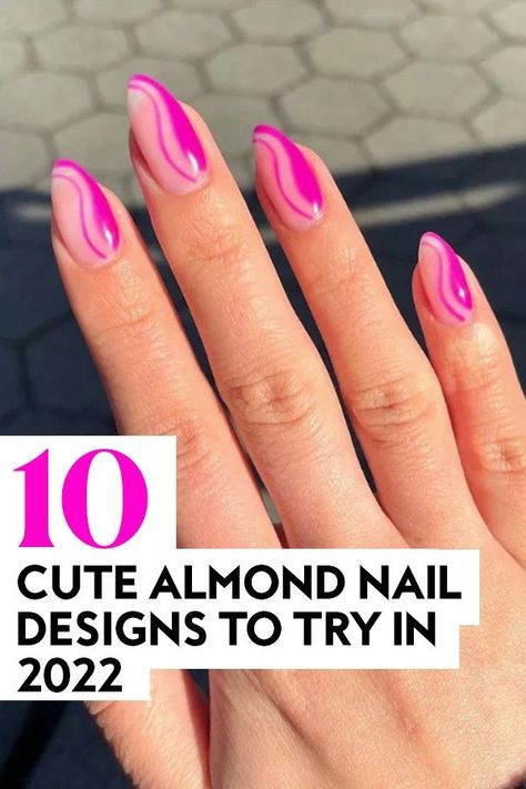 Almond Shapes Summer Nails, Short Almond Nails For Work, Nail Art For Almond Shaped Nails, Dope Nail Designs Almond Short, Nail Designs Oval Shape, Almond Shaped Nails Designs Classy, Nails Almond Shape Design, Gel Nail Designs Almond Shape, Nail Designs For Almond Shaped Nails