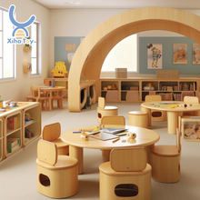 XIHA Design Schools Free Daycare Furniture Wooden Activity Center Library Furniture Daycare Furniture Wholesale Detailing Drawing, Classroom Shelves, Desk Kids, Daycare Furniture, Study Table And Chair, Preschool Furniture, Children Furniture, Kids Study Table, Furniture Sketch