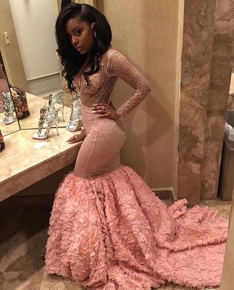 Like what you see, follow me.! PIN: @IIjasminnII✨GIVE ME MORE BOARD IDEASS Luxury Prom Dresses, Sheer Prom Dress, Long Sleeve Mermaid Prom Dress, Long Sleeve Prom Dress, Trumpet Prom Dress, Sleeve Prom Dress, Prom Dresses Pink, Prom Dresses Long Mermaid, Prom Girl Dresses