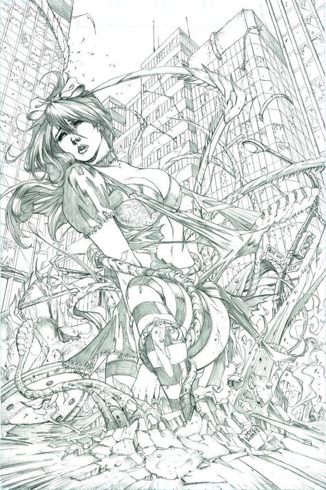 Escape From Wonderland Pencils by SquirrelShaver Three Point Perspective, Hard Drawings, Coloring Therapy, Coloring Drawing, Grimm Fairy Tales, Point Perspective, Feminine Art, Color Book, Common Themes