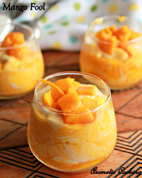 Aromatic Cooking: Mango Fool, Mango With Whipped Cream Mango Dishes, Mango Delight, Fool Recipe, Mango Desserts, Bbq Nation, Caribbean Foods, Gf Sweets, Recipe Mango, Curry Night