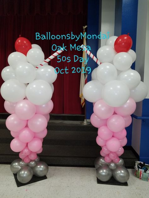 School Sock Hop Dance, Sock Hop Backdrop, Sock Hop Party Balloons, Sock Hop Theme Party, Sock Hop Father Daughter Dance, Sock Hop Ideas, Sock Hop Valentine Party, Sock Hop Centerpieces, 50s Valentines Day Party