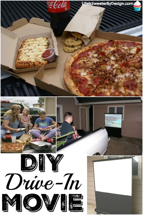 If you want some easy summer fun, find out how easy it is to make your own DIY Drive-In Movie Night at Home! This is a fun family activity that kids will love! ad #FamilyPizzaCombo @samsclub @cocacola Drive In Movie Tips, Movie At Home, Movie Night At Home, Movie Night For Kids, Garden Design Outdoor, Holiday Party Inspiration, Movie Day, Movie Food, Be A Better Parent