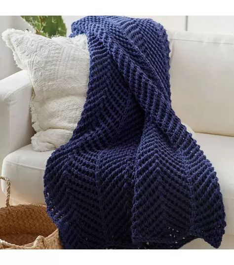 Red Heart Soft Yarn | JOANN Fast Crochet, Knitting Patterns Free Blanket, Crochet Afghan Patterns Free, Knitted Blanket, Knitted Afghans, Crochet Patterns Free Blanket, Afghan Patterns, Blanket Knitting, Afghan Pattern