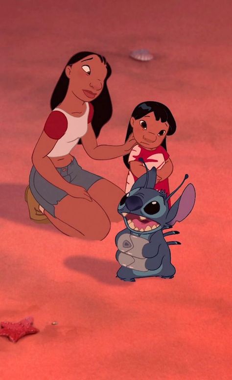 Nani Lilo And Stitch, Stitch Lilo And Stitch, Lilo And Stitch 3, Lilo And Stitch Movie, Stitch Movie, Lilo Y Stitch, Stitch Drawing, Black Cartoon Characters, Stitch And Angel