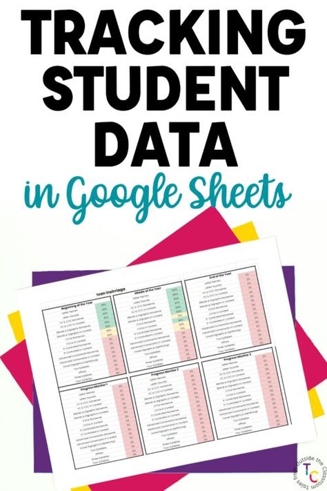 These video tutorials & templates help you create student data trackers that meet your needs! Templates and tutorials are included for phonics assessments, math standards, and more! Whether you're an elementary teacher or a secondary teacher, these tutorials can help you use Google Sheets to record student mastery of assessments. Student Assessment Tracker, Google Sheets Templates Teachers, Teacher Data Binder Organization, Google Sheets For Teachers, Teacher Spreadsheets, Student Data Tracking Elementary, Student Data Organization, Coaching Strategies, Google Sheets Templates