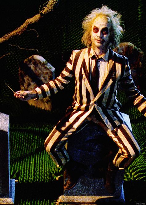 Beatle Juice, Beetlejuice Costume, John Douglas, Beetlejuice Movie, Tim Burton Films, Tim Burton Movie, Michael Keaton, 80s Movies, Fantasias Halloween