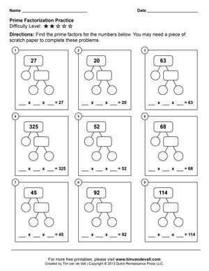 prime factorization worksheets Prime Numbers Worksheet, Prime Factorization Worksheet, Prime And Composite Numbers, Factors And Multiples, Prime Factorization, Prime And Composite, Maths Ideas, Prime Numbers, Algebra Worksheets