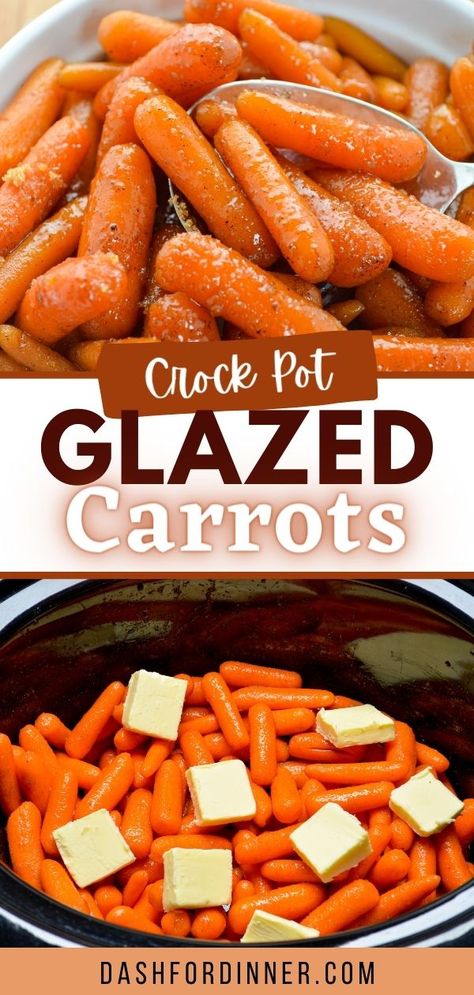 Crockpot Side Dishes, Maple Glazed Carrots, Glazed Carrots Recipe, Thanksgiving Food Sides, Carrots Recipe, Thanksgiving Cooking, Thanksgiving Recipes Side Dishes, Side Dish Recipes Easy, Thanksgiving Dishes