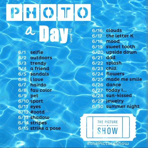 June Photo Challenge, Challenge For Teens, Photography Business Cards Template, June Challenge, Photo Challenges, Photo Hacks, Instagram Hacks, Photo A Day Challenge, Photo Prompts