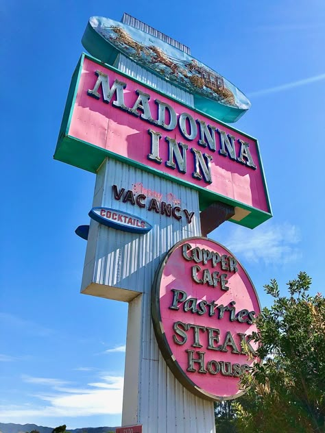 Madonna Inn Hotel, The Madonna Inn, Madonna Inn Rooms, Malibu Aesthetic, Ethereal Angel, Moodboard Pink, Madonna Inn, San Luis Obispo California, The Madonna