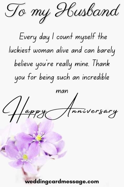 Wish your husband a happy wedding anniversary with these moving, funny and heartfelt wedding anniversary quotes and wishes for a husband | #anniversary #wishes #quotes #husband Birth Wishes For Husband, Quotes On Husband Love, Quotes To Husband On Anniversary, Thanks To Husband Quotes, Engement Anniversary Quotes, Happy Anniversary Hubby Wishes, Anivasary Wishes For Husband, Fifth Anniversary Quotes, Birth Day Wishes For Hubby