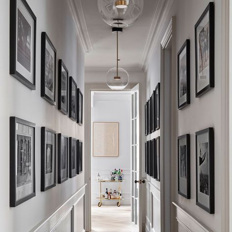 Narrow hallway ideas – 19 ways to improve a tight space | Ideal Home Narrow Hallway Ideas, Corridor Design, Long Room, Mews House, Apartment In London, Hallway Designs, Hallway Ideas Entrance Interior Design, London Apartment, Narrow Hallway