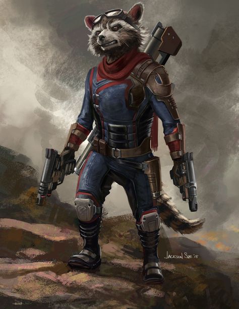 Jackson Sze on Twitter: "Here is my #RocketRaccoon design for #AvengersEndgame Going back to his comic roots with this one plus aviator goggles and scarf to complement his piloting skills. https://t.co/zep0IYZrmg" / Twitter Rocket Racoon, Flight Suits, Marvel Concept Art, Marvel Characters Art, Rocket Raccoon, Superhero Wallpaper, Marvel Comic Universe, Marvel Comics Art, Avengers Endgame