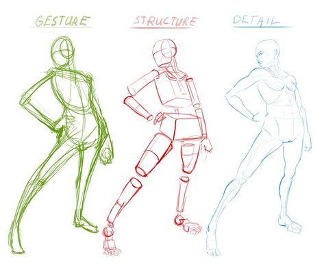 Drawing Body Structure, Gesture Drawing Poses Human Figures Anatomy Reference, Body Construction Drawing, Figure Model Reference, Sketching Process, Sketch Process, Gesture Drawings, Drawing Models, Anatomy Tutorial