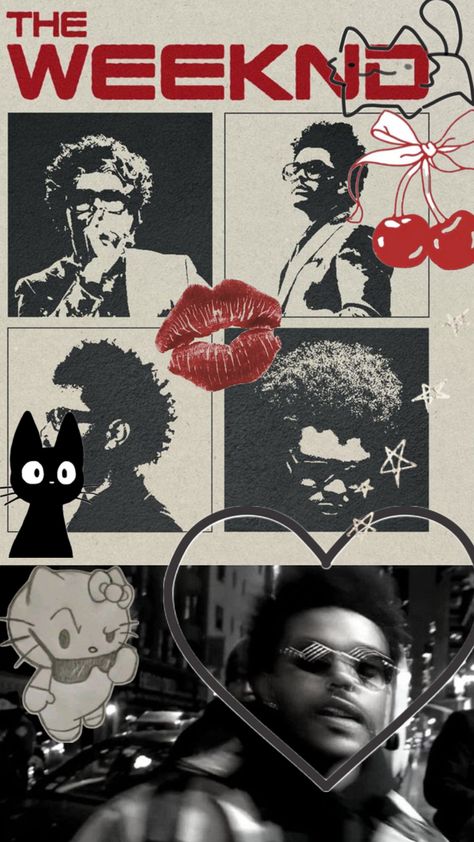 The Weekend Collage, The Weekend Wallpaper Aesthetic, The Weeknd Wallpaper Iphone, Weekend Aesthetic, Starboy The Weeknd, Phone Lock Screen Wallpaper, Andrew Garfield Spiderman, The Weeknd Poster, Garfield Spiderman