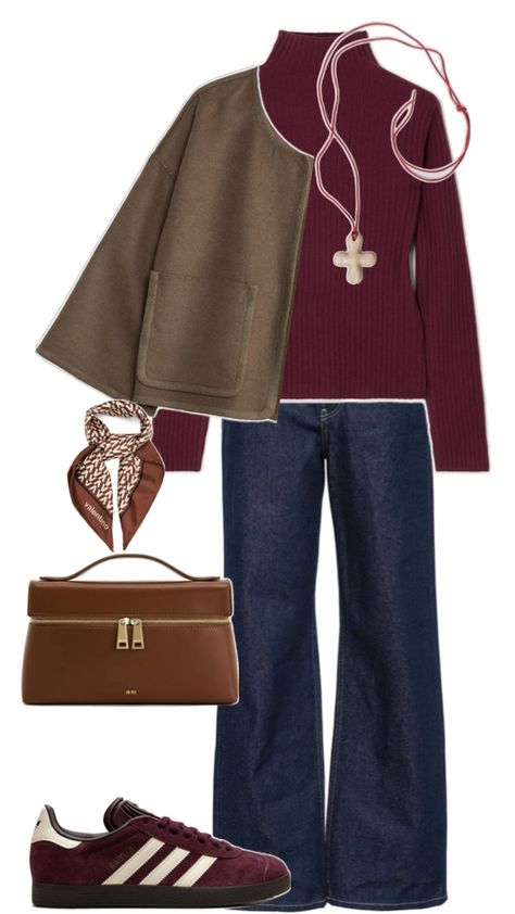 Burgundy Jeans Outfit, Burgundy Sweater Outfit, Burgandy Sweater, Winter Sweater Outfits, Burgundy Outfit, Look Office, Classic Style Outfits, Red Homecoming Dresses, Winter Fashion Outfits Casual