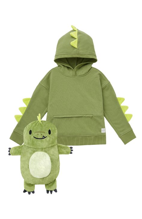 Cubcoats Kids' Dayo the Dinosaur 2-in-1 Stuffed Animal Hoodie available at #Nordstrom Dino Kids, Blanket Sleeper, Animal Hoodie, Hoodie Pattern, Baby Clothes Patterns, Cute Hoodie, Toddler Hoodie, Toddler Books, Big Kid