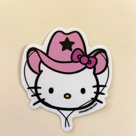 Cowgirl Hello Kitty, Hello Kitty Vaquera, Hello Kitty Cowgirl, Hello Kitty Birthday, Graduation Party, Cute Stickers, Spiderman, Party Ideas, Hello Kitty