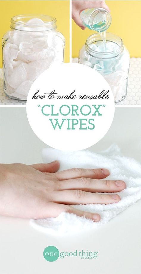 Simple, effective, reusable wipes for a clean kitchen! [DIY, homemade, natural cleaning] Diy Cleaning Wipes, Clean Baking Pans, Clorox Wipes, Disinfecting Wipes, Astuces Diy, Deep Cleaning Tips, Wash Cloths, Homemade Cleaning Products, Natural Cleaners