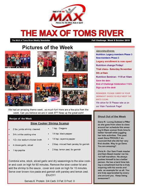 The Max Challenge Recipes, Max Challenge Recipes, Challenge Week, Pictures Of The Week, Fitness Nutrition, Upcoming Events, Nutrition