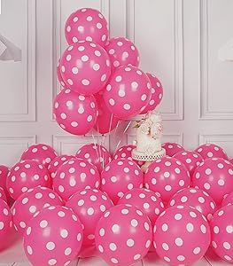 40 Balloons, Polka Dot Balloons, Pink Latex, Gender Reveal Party Theme, Balloon Kit, Green Balloon, Pink Collar, Gold Balloons, Pink Collars