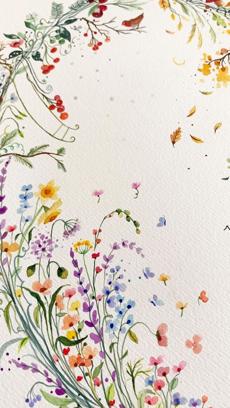 Shaz Serene | : Yellow Alyssum 💛🐝 Happy Tuesday < 3 | Instagram Watercolour Painting For Beginners Easy, Yellow Alyssum, Shaz Serene, Watercolor Scrapbook, Watercolor Painting For Beginners, Art Demonstrations, Loose Watercolor Flowers, E Flowers, Easy Flower Painting