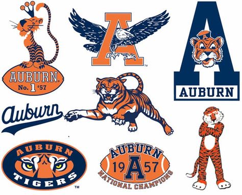 Auburn Uniform Database: Auburn Logos: Then and Now Auburn Painting, University Logo Design, Logo Guide, Jaguar Pictures, Auburn Logo, Queen Bee Tattoo, Boy Bedrooms, Auburn Alabama, Hype Wallpaper