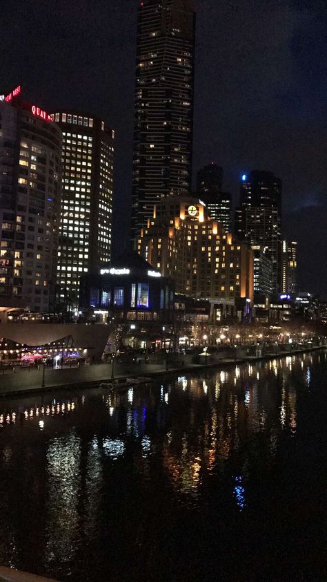 Melbourne Melbourne Night Aesthetic, Calm Images, Pictures Of Bridges, City Dark, Melbourne Apartment, City Pics, Evil Buildings, 2024 Board, Pretty Views