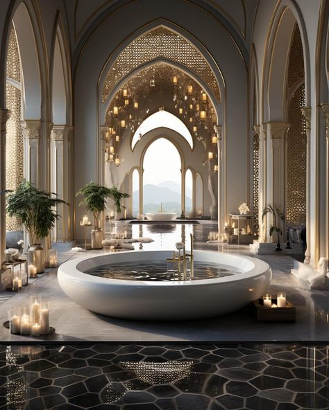 Arabic X Luxury interior design concepts✨ Loving how lavish this looks! We design spaces for clients worldwide, find out more on our website, link in bio! #interior #interiordesign Sketches Basics, Boho House Ideas, Arabic Luxury, Arabic Interior Design, Luxury Boho, Arch Decor, Architecture Sketches, Arabic Design, Interior Design Concepts