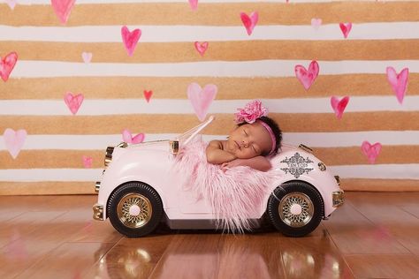 So cute! Car https://www.target.com/p/our-generation-174-retro-convertible-car-153/-/A-52297205#lnk=sametab Target Com, Retro Convertible, 50s Pinup, Convertible Car, Our Generation Dolls, Backdrop Ideas, Newborn Shoot, Pink Car, Newborn Props