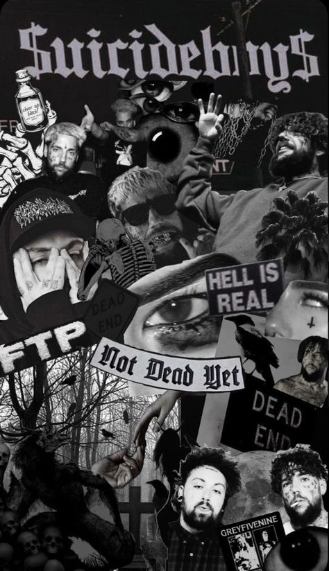 Scrim Rapper Aesthetic, Uicideboy Wallpaper, الفن الرقمي, $b Wallpaper, Goth Wallpaper, Black And White Picture Wall, Iphone Lockscreen Wallpaper, Emo Wallpaper, Arte Van Gogh