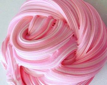 Light pink fluffy slime | Etsy Slime Swirl, Activities For Summer, Slime Collection, Fluffy Slime Recipe, Slime Ideas, Making Fluffy Slime, Borax Slime, Pink Slime, Pretty Slime