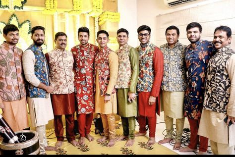 Kalamkari Mens Wear, Kalamkari Kurta For Men, Kalamkari Kurta Designs For Men, Customised Clothes, Kids Wedding Outfits, Kalamkari Dresses, Boys Kurta Design, Wedding Kurta For Men, Kalamkari Designs