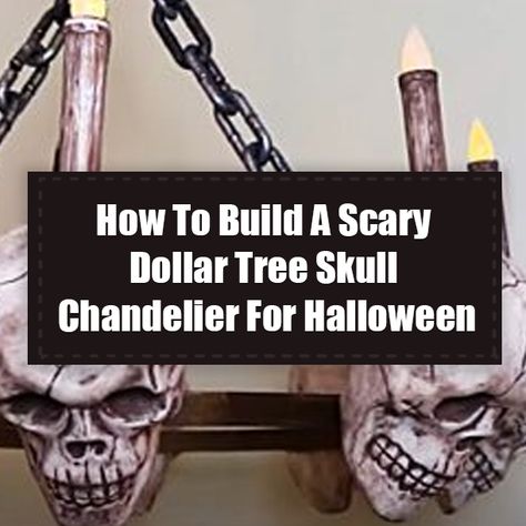 Skull Chandelier, Dollar Tree Halloween Diy, Decorating Chandeliers, Halloween Chandelier, Halloween Wreath Ideas, Happy Halloween Quotes, Spooky Pictures, Dollar Tree Halloween, Diy Halloween Wreath