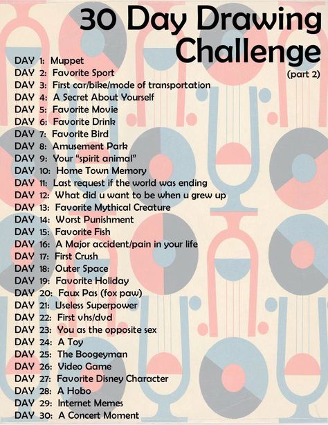 thirty day drawing challenge | One of a couple choices, to help me get inspired and excited! Comics Sketch, 30 Day Art Challenge, 30 Day Drawing Challenge, Drawing Ideas List, Creative Drawing Prompts, Drawing Exercises, Drawing Prompt, What To Draw, Daily Drawing