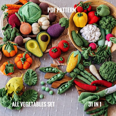 This Patterns & Blueprints item by UCanCrochet has 1044 favorites from Etsy shoppers. Ships from United States. Listed on Aug 28, 2024 Vegetables Market, Food Amigurumi, Mushroom Garlic, Crochet Vegetables, Half Double Crochet Decrease, Garlic Broccoli, Double Crochet Decrease, Crochet Fruit, Pretend Food