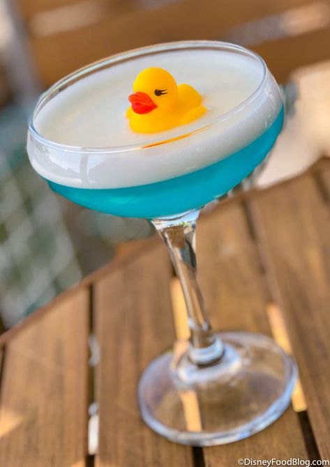 The Rubber Duck Topped Drink in Disney World (And It’s So Good)! Disney Drinks, The Boathouse, Duck Duck, Disney Food Blog, Rubber Ducky, The Duck, Disney Food, Rubber Duck, Food Blog