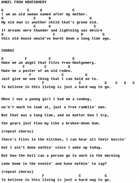 Angel from Montgomery - John Prine John Prine Lyrics, Angel From Montgomery, Boz Scaggs, Guitar Cord, Ukulele Chords Songs, Bonnie Raitt, Randy Travis, Ukulele Music, John Prine