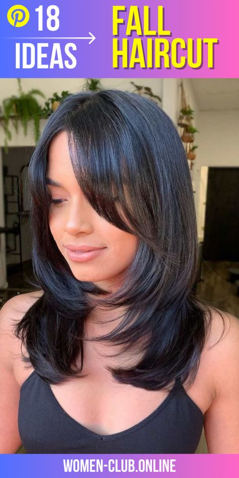 Slash Haircut For Women Long Hair, Slash Haircut For Women Medium, Slash Haircut, Medium Dark Hair, 2023 Haircuts, Fall Haircut, Haircut 2023, Chic Haircut, Haircut Styles For Women