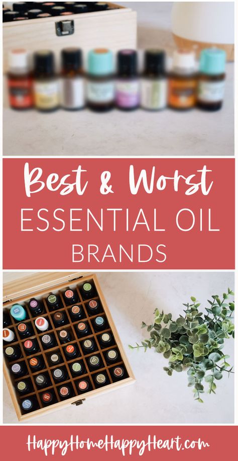 Looking for the best essential oil brand? Read this post for the best and worst essential oil brands of 2020. There are so many fake essential oil brands you should never buy. Check out this post to find out what they are. Beginner Essential Oils, Essential Oils Must Haves, Essential Oil Collection, Essential Oil Must Haves, Best Essential Oils For Cleaning, Essential Oils Brands, Best Essential Oil Brand, Best Diffusers For Essential Oils, Essential Oil Blends For Diffuser