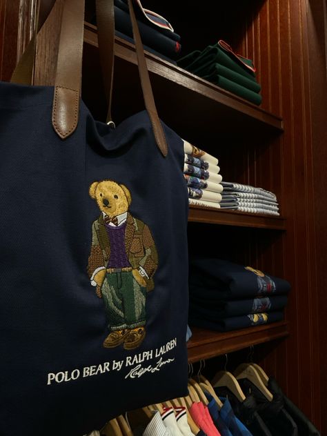 Polo Bag, Akai Shuichi, Baby Room Inspiration, Polo Bear, Ivy League, Autumn Cozy, Vintage Aesthetic, Old Money, Cloth Bags