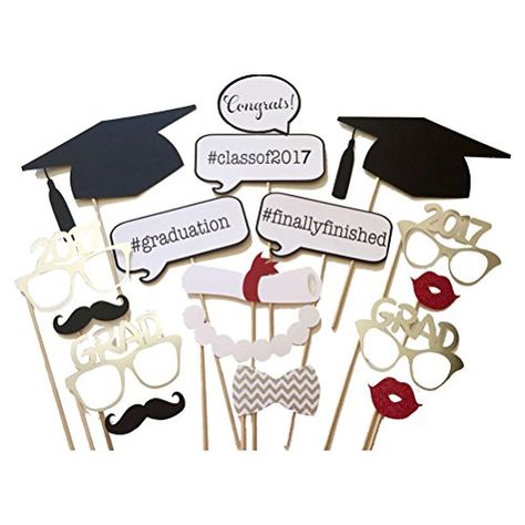 Photo Booth Props Graduation, Graduation Party Photo Booth, Graduation Photo Props, Graduation Photo Booth Props, Graduation Photo Booth, Graduation Party High, Doctor Graduation, Graduation Party Planning, Party Masks